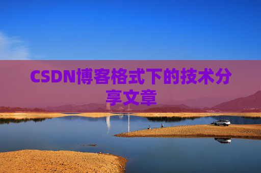 CSDN博客格式下的技术分享文章